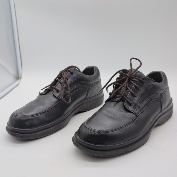 Red Wing Shoes Sz  10.5 B Safety Black Leather Lace-Up Derby Oxfords 8636 main image 6